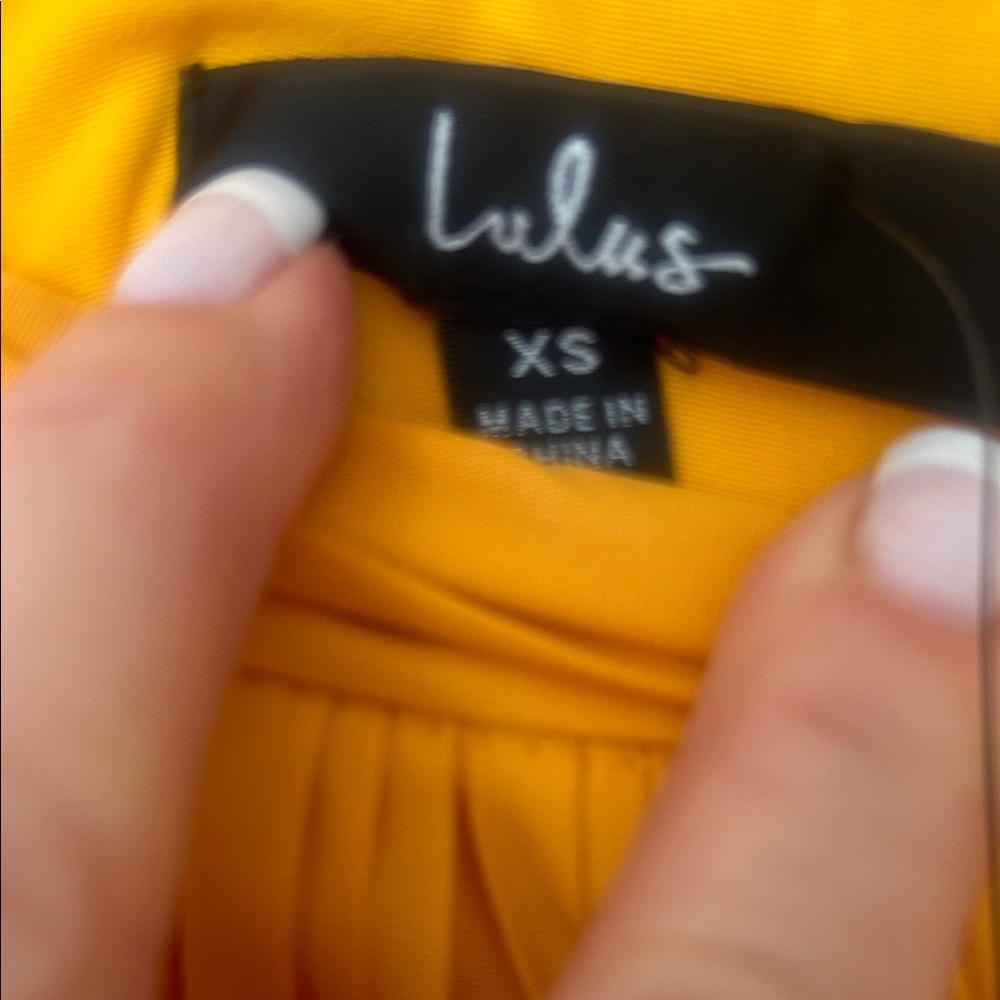 Lulu's Vibrant Orange Pleated Mini Skirt - Picture 2 of 6